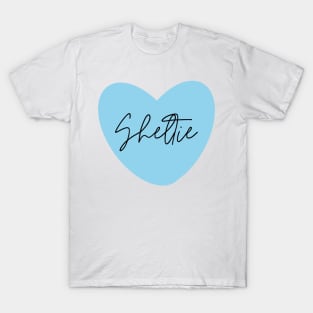 Sheltie Blue Heart T-Shirt